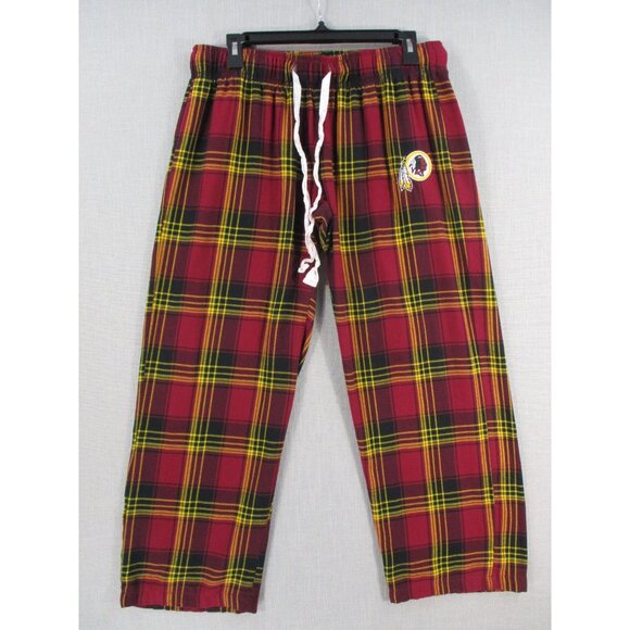 NFL Team Apparel Womens Size - L Flannel Pajama Pants Plaid - Picture 1 of 10